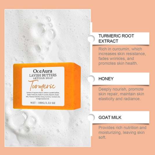 Turmeric Skin Care Soap Moisturizes Body Skin